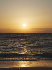 Beautiful scenery of Lake Biwa before dusk and night