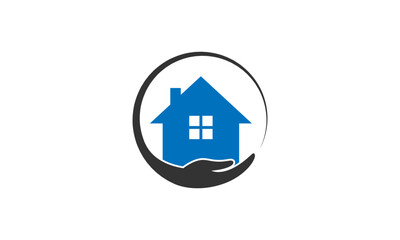home care logo design template. home vector icon