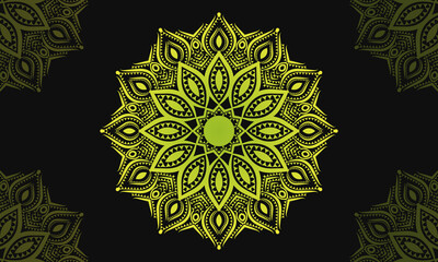 Mandala design. Ornamental round lace pattern.