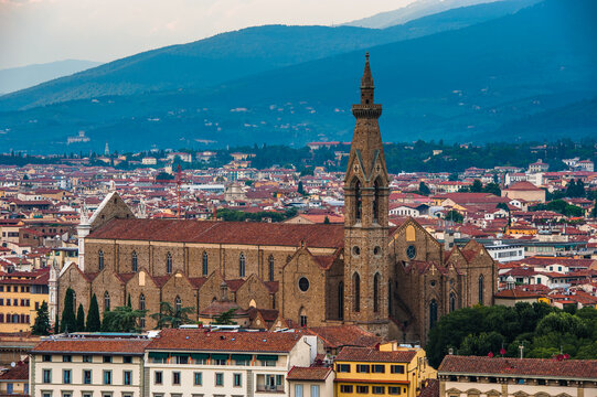 Night Panorama Of Florence. View Ot Top.