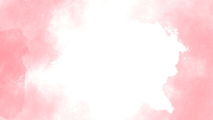 pink and white watercolor background for poster, brochure or flyer, wedding cards. Horizontal banner template. Copyspace. Website graphics