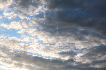 Obraz premium Mid height clouds . Cirrocumulus at the sky 