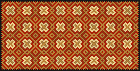Multicolor truchet tiling connections illustration