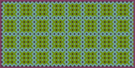 Multicolor truchet tiling connections illustration