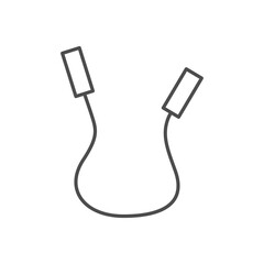 Obraz premium Skipping rope line outline icon
