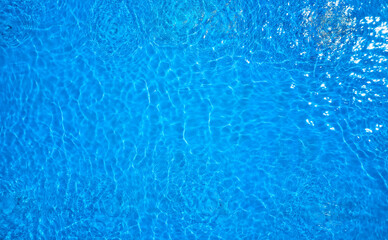 Abstract blue water surface background texture.