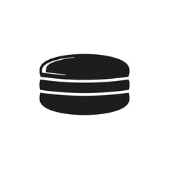 Macaroon icon. Vector. Flat design.