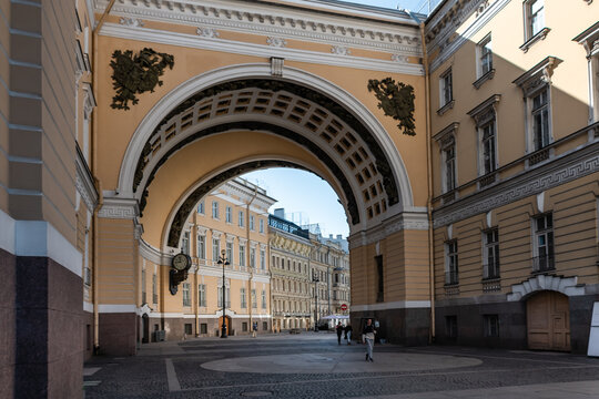 Saint Petersburg, Russia, 2022: General Staff Building, Saint Petersburg