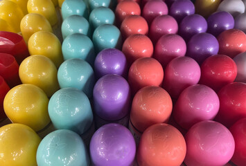 Multiple colors of bottle covers making abstract background