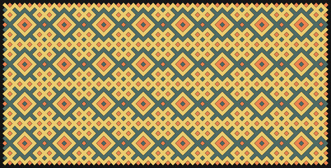 Multicolor truchet tiling connections illustration