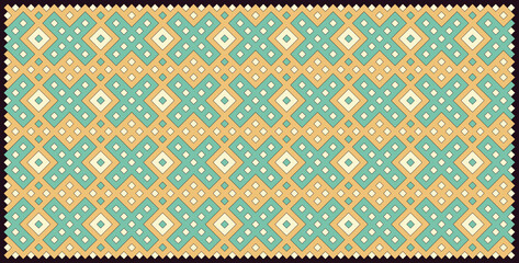 Multicolor truchet tiling connections illustration