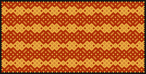 Multicolor truchet tiling connections illustration