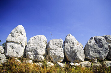 Muralla Talayotica des Pou Salat, (1300.a.c) Porreres,Mallorca,Baleares ,España © Tolo
