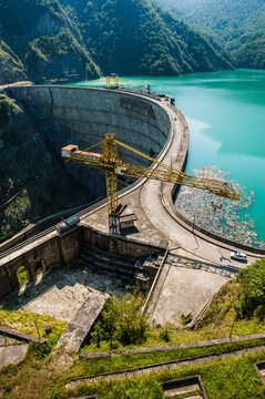Enguri dam, hydro power plant