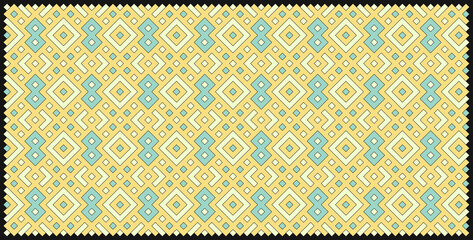 Multicolor truchet tiling connections illustration