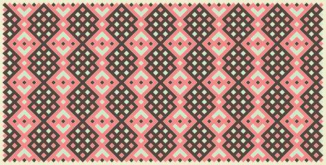 Multicolor truchet tiling connections illustration