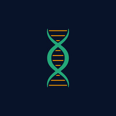 DNA human genetic design logo.