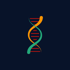 DNA human genetic design logo.