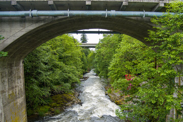 Fototapeta premium bridge over the river