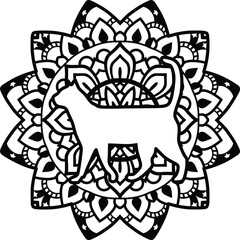 
Mandala design. You can change the color and size of the design. Will fit well as a design on a shirt or in your shadow box. You can also use laser cutters like Cricut, Glowforge

