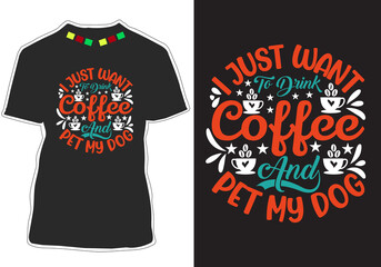 Coffee Quotes T-shirt Design
