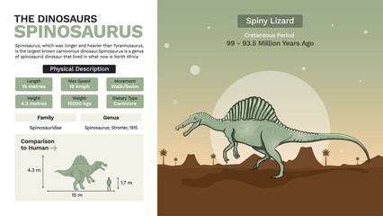 Description and Physical Characteristics of Stegosaurus-Vector Illustrations © BonkersArt