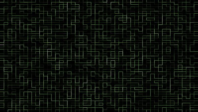 abstract green lines digital technology background