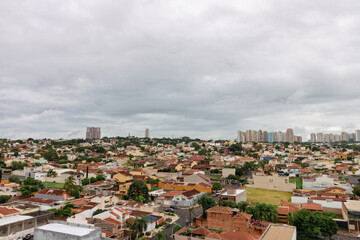 Obraz premium Ribeirao Preto City - Panoramic View at the City Center of Famous Brazilian City
