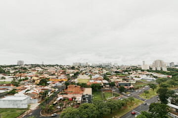 Ribeirao Preto City - Panoramic View at the City Center of Famous Brazilian City