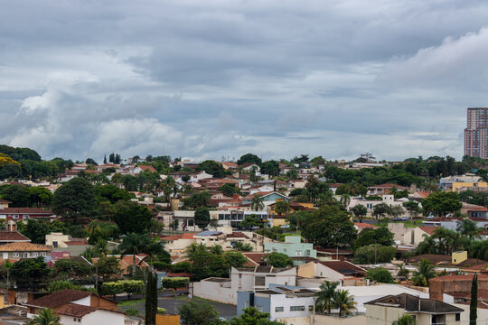 Ribeirao Preto City - Panoramic View at the City Center of Famous Brazilian City