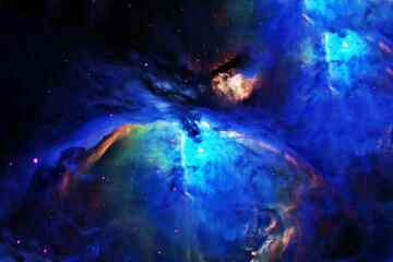 Fototapeta na wymiar Beautiful bright galaxy. Elements of this image furnished by NASA