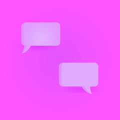 Fototapeta premium bubble icon 3d square suitable for design web and vector design