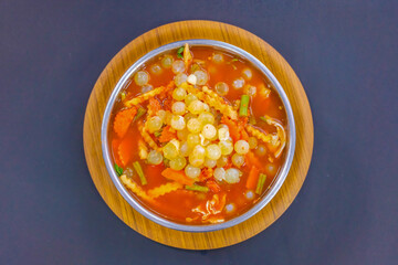 Sour Soup with Ryukyus Fish Eggs.  It's the best thaifood.