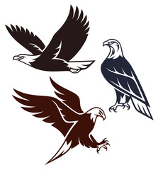 Stylized Birds - Bald Eagle
