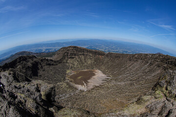 landscape with blue sky