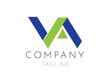 VA AV letter logo design on white background. AV VA creative initials letter logo concept. VA AV letter design. Creative Letter AV VA Logo Design Template Vector eps 10