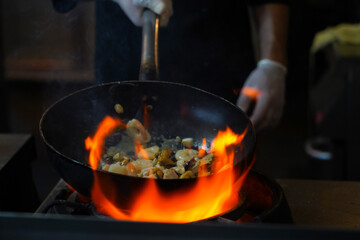 pan-fried shells in wine sauce. photo inside.