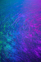 Traces de patins à glace illuminées