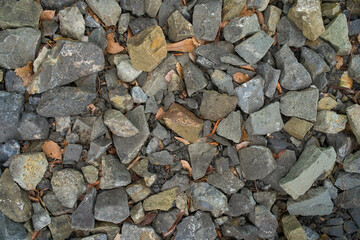 敷き詰められた小石の背景素材