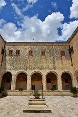 The cloister of a church in Galatina, an old village in the province of Lecce in Italy.