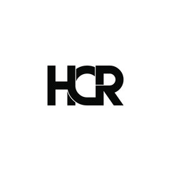 hcr letter original monogram logo design