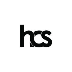 hcs letter original monogram logo design