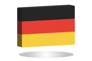 3D Realistic The Germany flag is a symbol of Germany identity. textured flag. 
