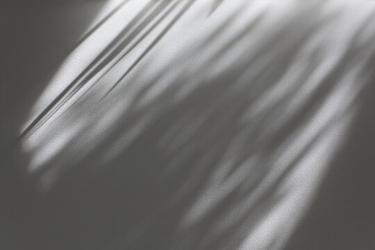 Gray grain texture black and white refraction empty wall. Light and shadow smoke abstract copy space background.