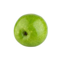 Fresh green apple isolated on white background.