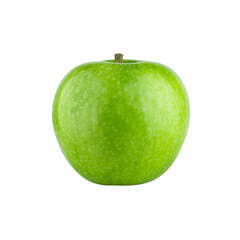 Fresh green apple isolated on white background.