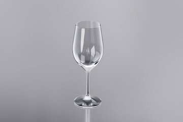 empty wine glass , 3D illustration