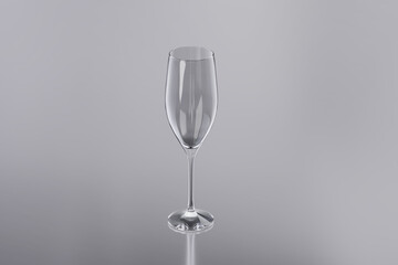empty wine glass , 3D illustration