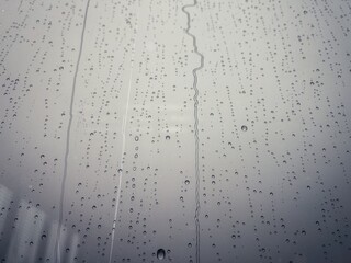 rain drops on window 