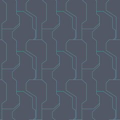 近未来な雰囲気の壁_シームレスパターン_グレー